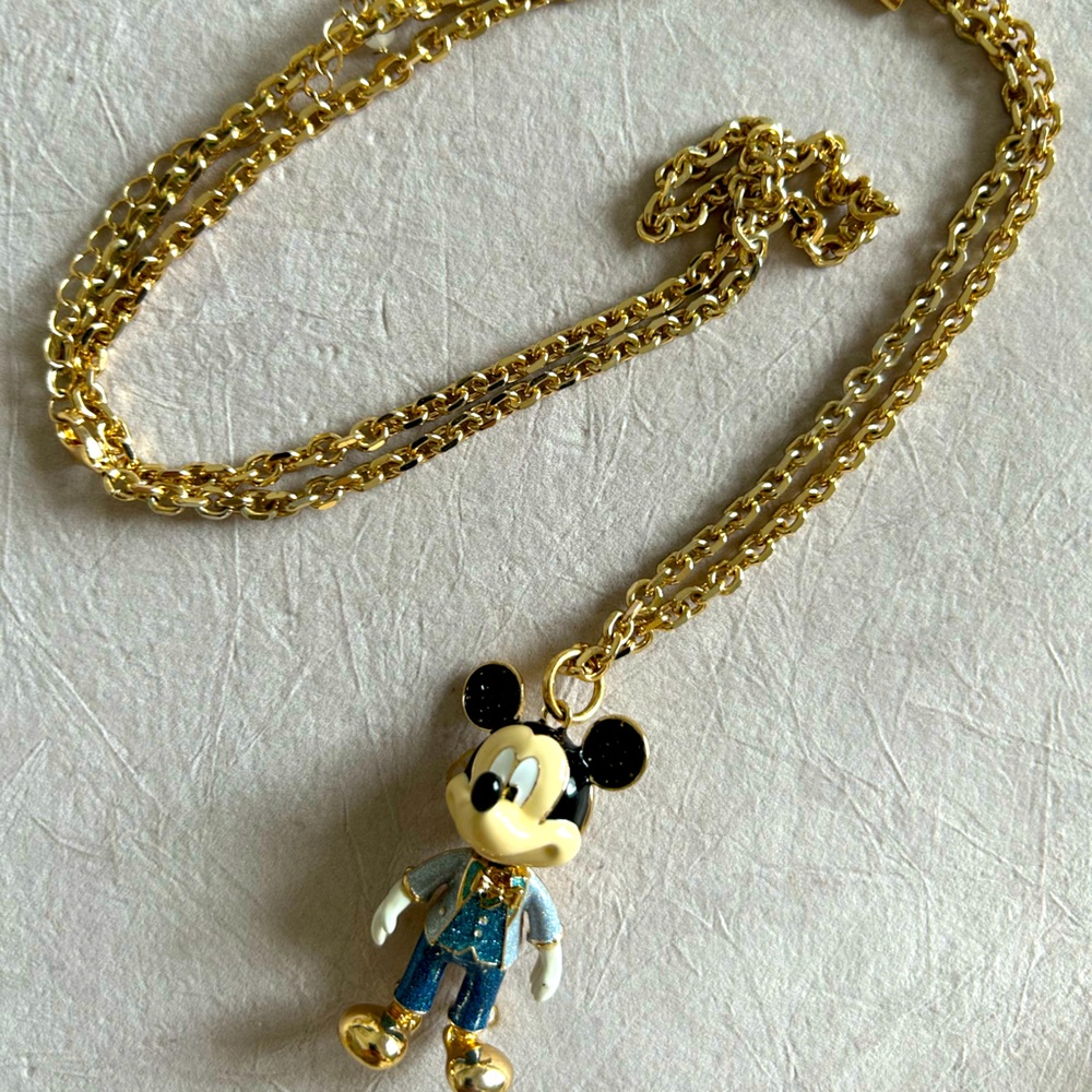 Betsey, Johnson, Disney 50th anniversary Mickey Mouse necklace